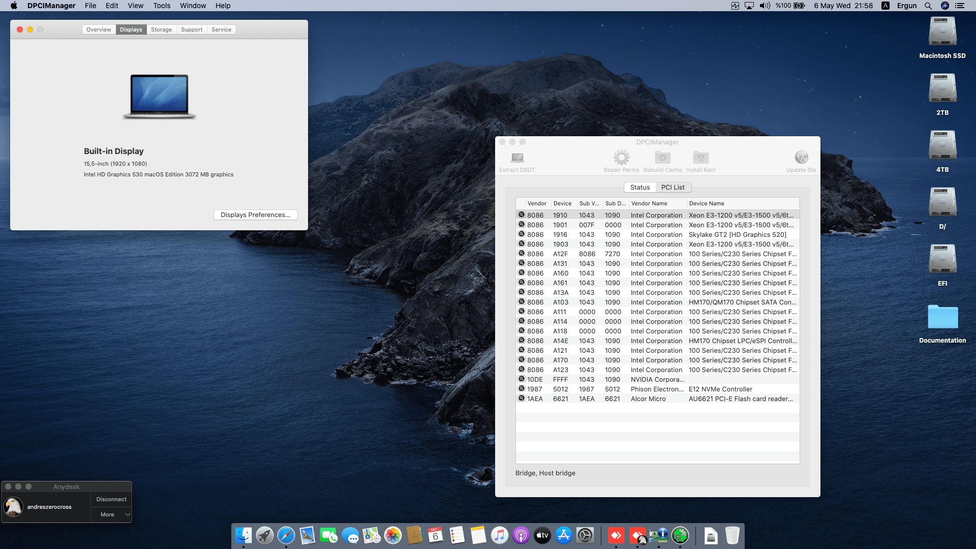 Asus ROG G501VW FY031T [SkyLake   Intel HD 530 + I2C] 2